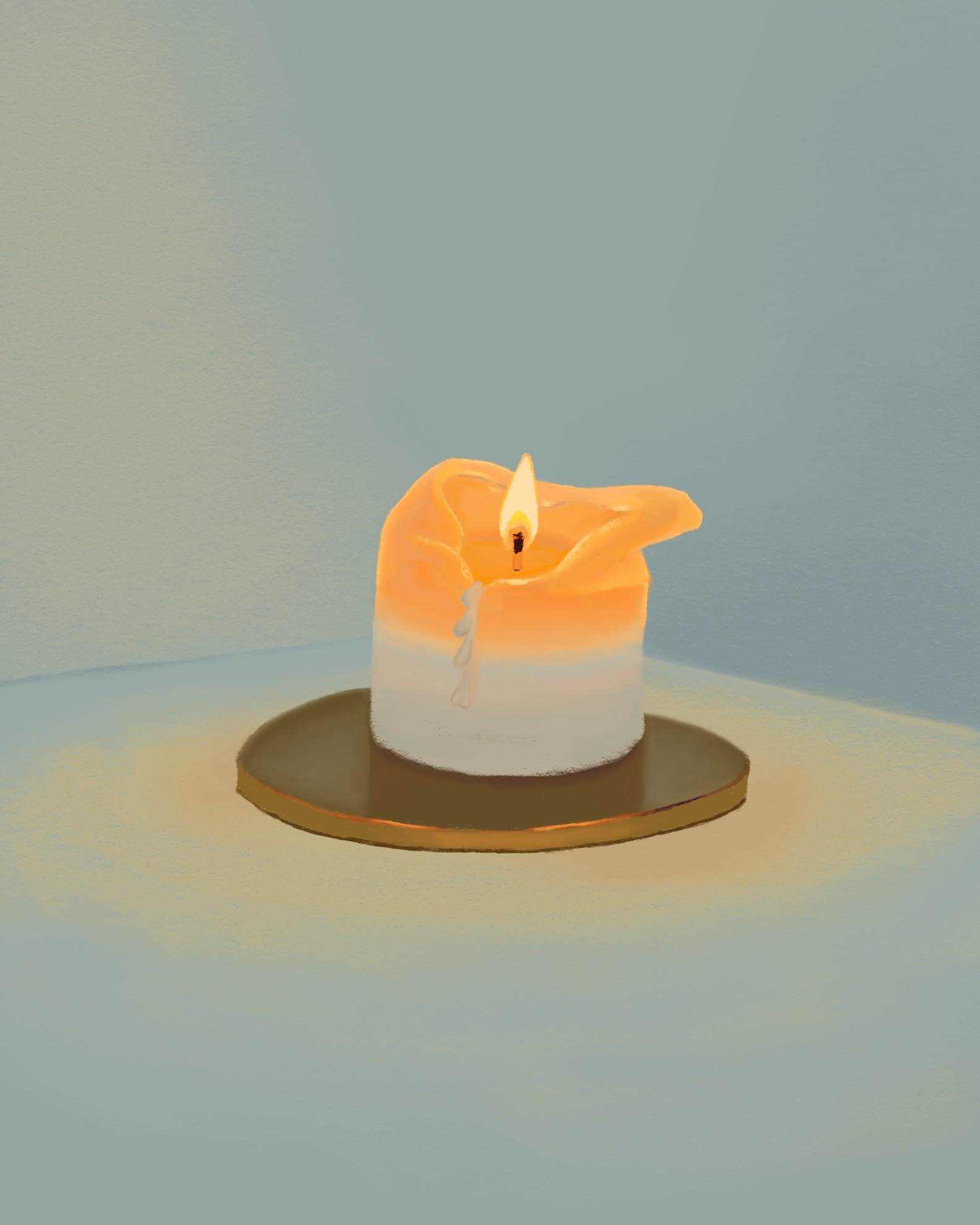 Candle lit in my room