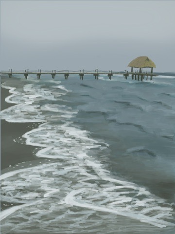 View from the pier in Indura, Tela